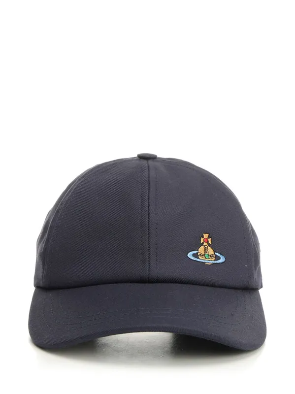 Orb Cap Hats Blue - Vivienne Westwood