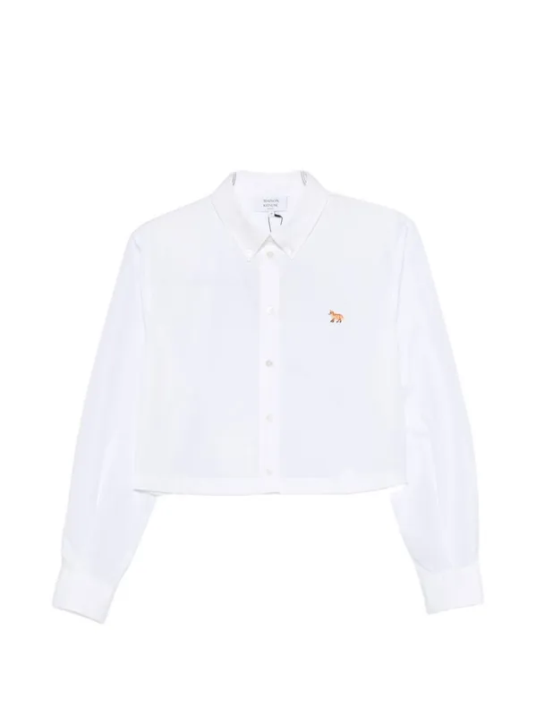 Baby Fox Cropped Shirt - Maison Kitsuné