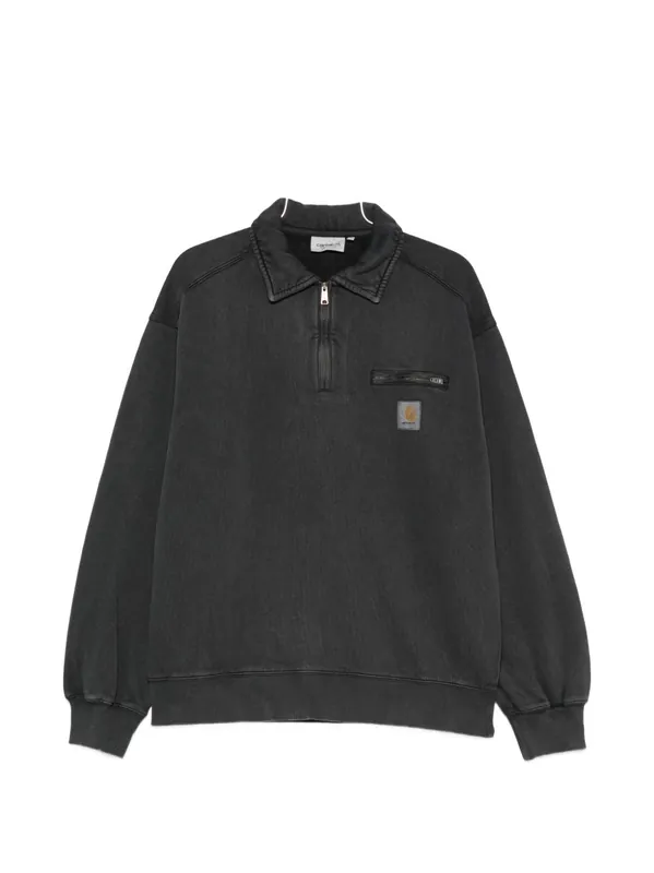 Cotton Half-Zip Sweatshirt