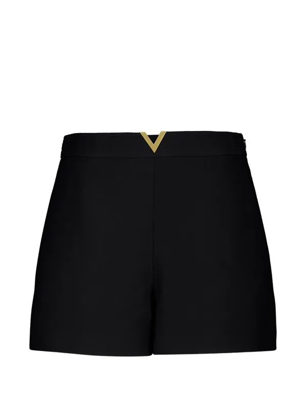 Vlogo Signature Wool And Silk Shorts - Valentino Garavani