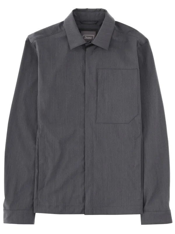 Overshirt In Misto Lana - Herno