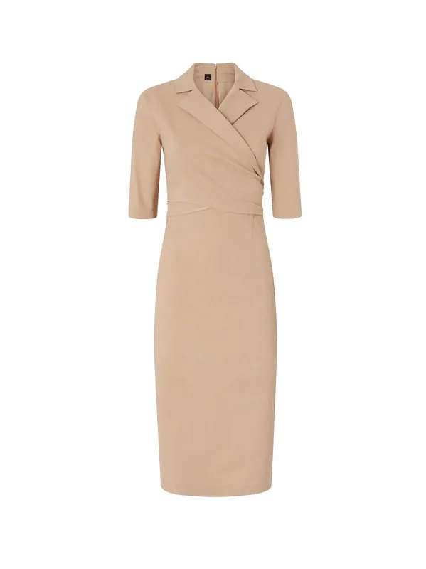 Allyson Stretch Linen And Viscose Dress - Pinko