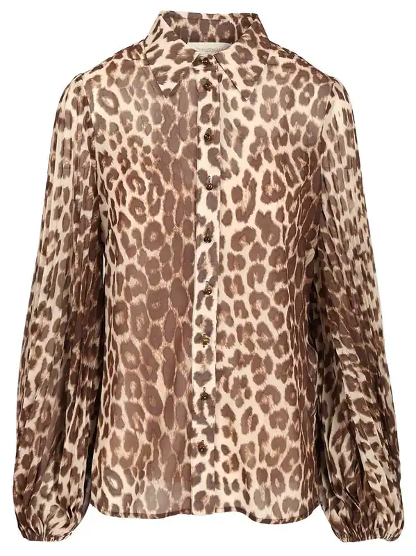 Sunray Collared Shirt Shirts Animalier - Zimmermann