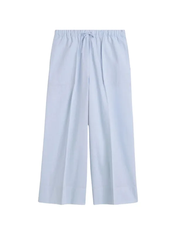 Linen And Cotton Blend Trousers - Toteme