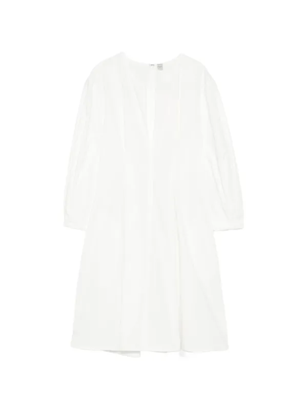 Baloon Sleeve Cotton Dress - Toteme