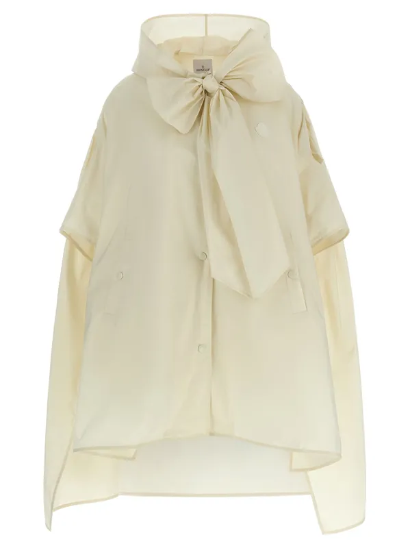 Taffeta Cape Capes Beige - Moncler