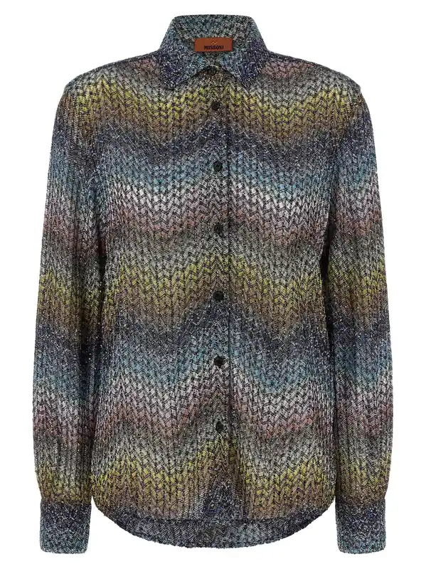 Lamé Viscose Shirt Shirt And Blouse Multicolor - Missoni