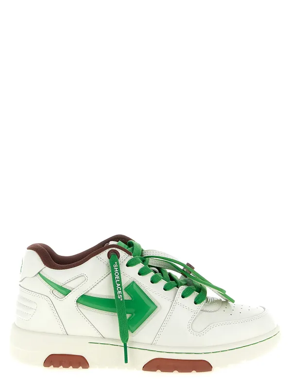 Out Of Office Bubble Arrow Sneakers Green - Off-White