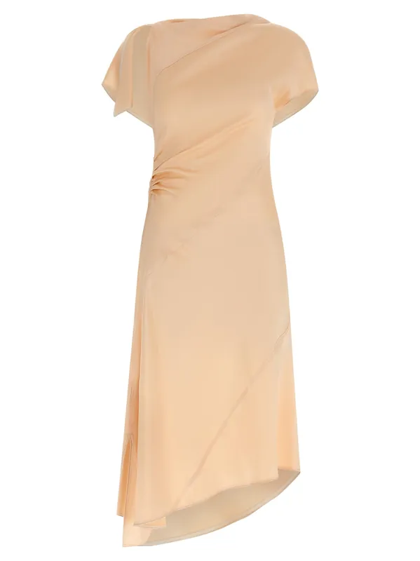 Asymmetric Twist Dresses Pink - Victoria Beckham