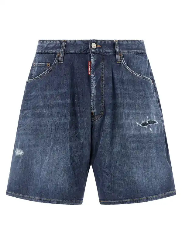 Boxer Bermuda And Short Blue - Dsquared2