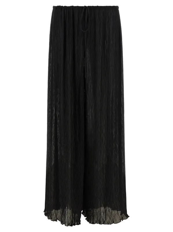 Pleated Pants Beachwear Black - Allis