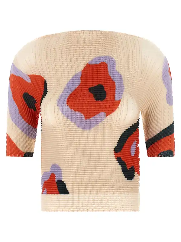 Verve Pleats Tops Beige - Issey Miyake