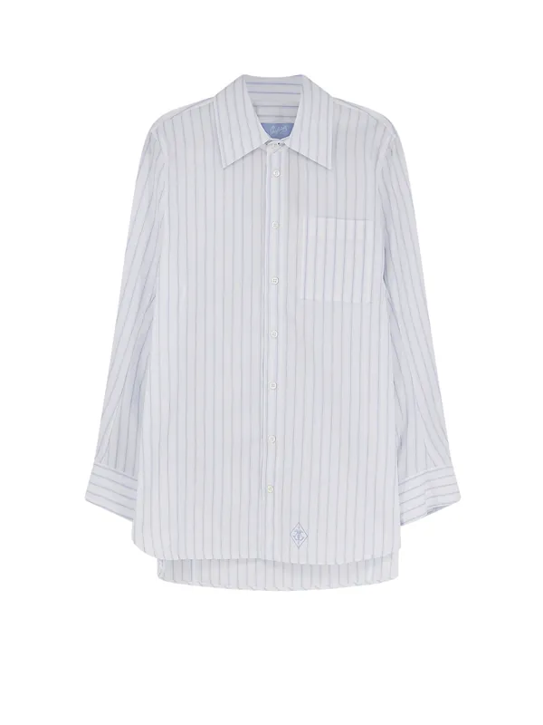Tara Striped Cotton Shirt - Seafarer