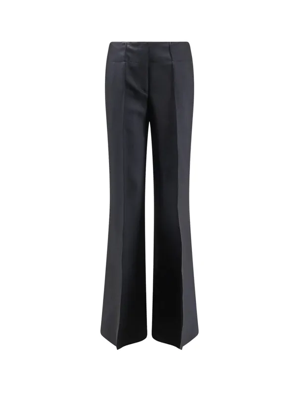 Nancy Virgin Wool And Silk Trousers - Seafarer