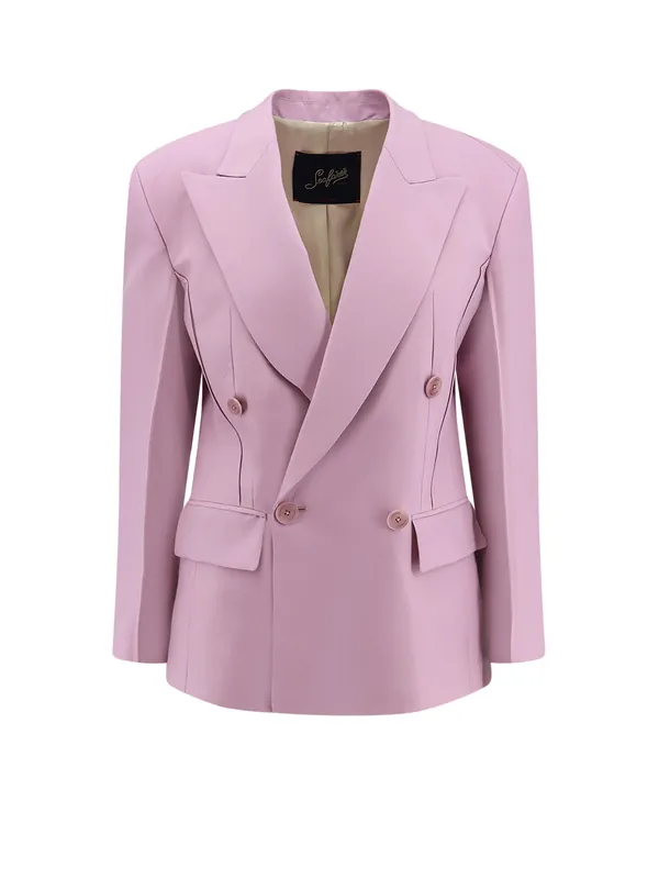 Carmen Virgin Wool And Silk Blazer - Seafarer