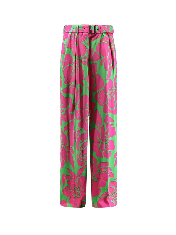 Peaches Bis Viscose Trousers - Dries Van Noten