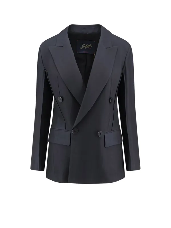Carmen Virgin Wool And Silk Blazer - Seafarer