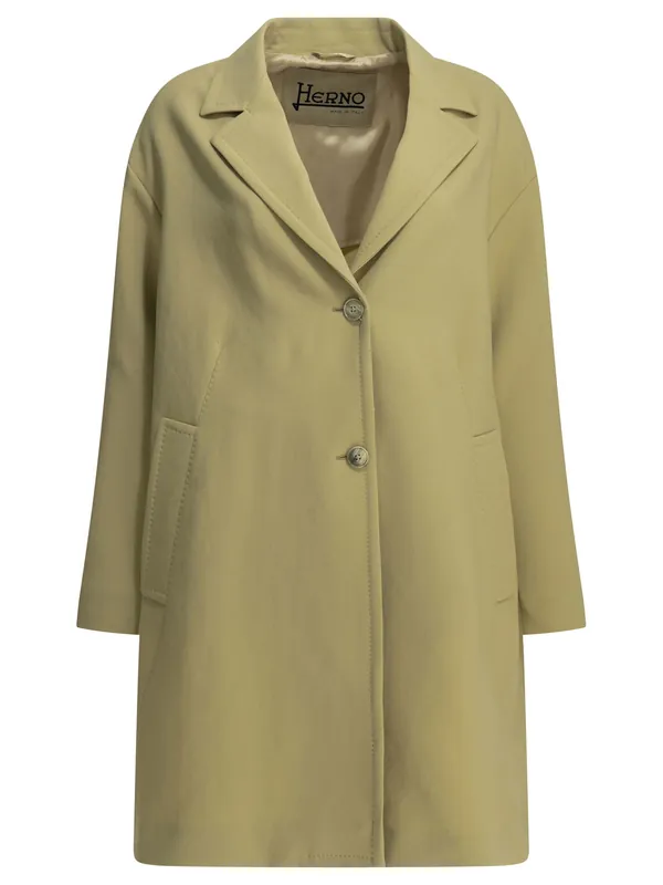 Long Coat Jackets And Coats Beige - Herno