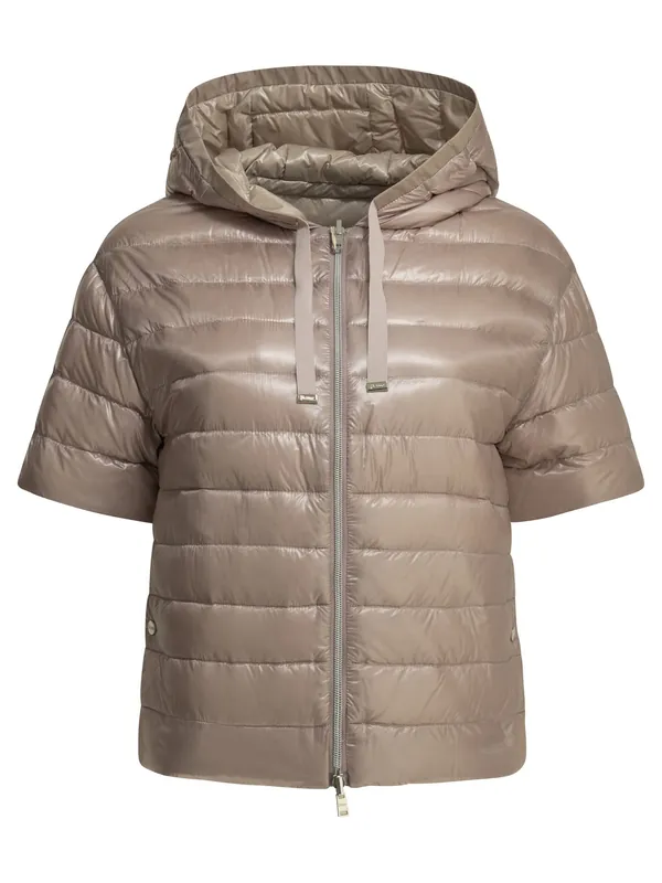 Reversible Short Down Jacket Jackets And Coats Pink - Herno