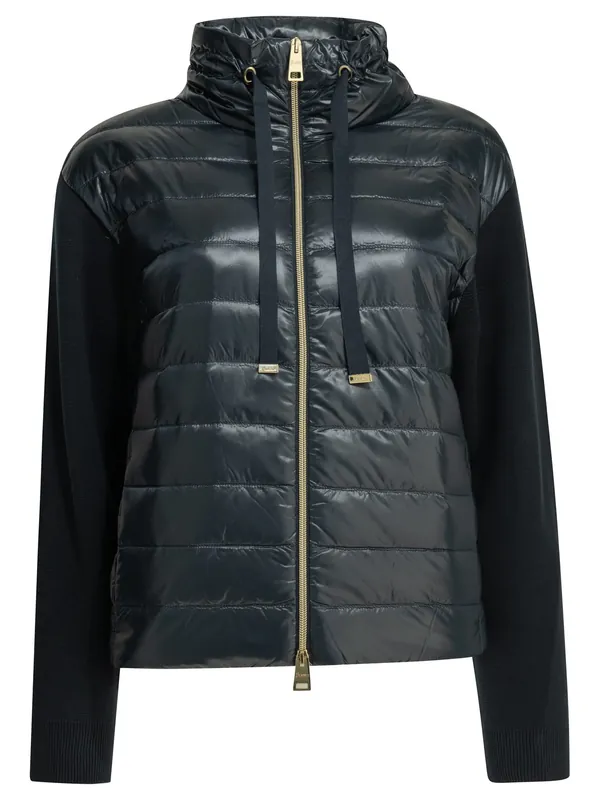 Short Down Jacket Jackets And Coats Blue - Herno