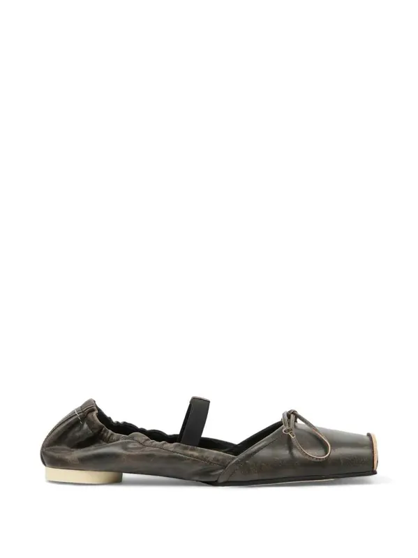 Square-Toe Ballerinas