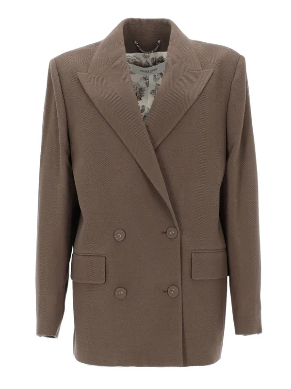 Blazer Doppiopetto In Lana - Golden Goose