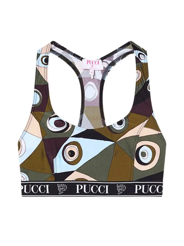 Eye Print Sport Bra - Pucci