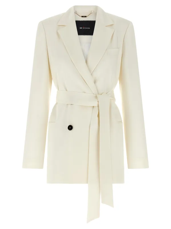 Silk Blazer Blazers White - Kiton