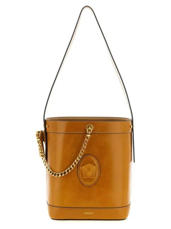 Pivot Shoulder Bags Brown - Versace