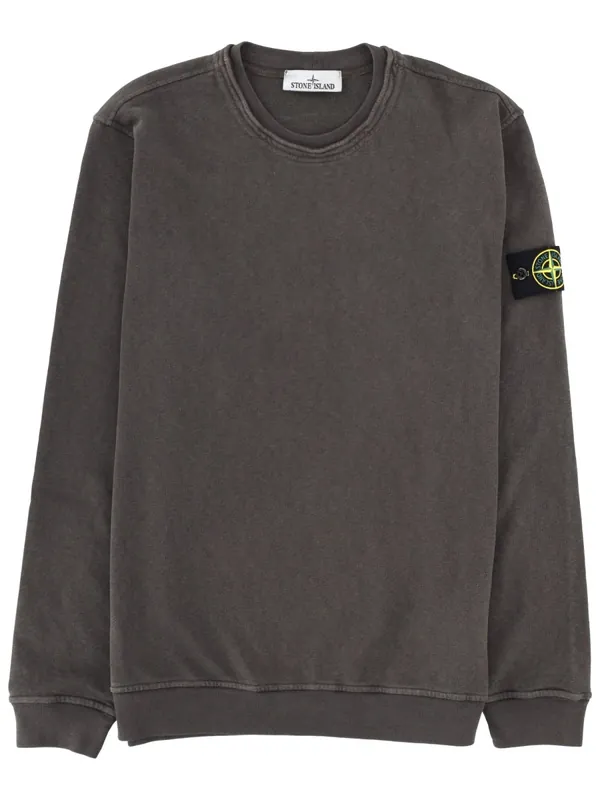 Felpa Con Patch Logo - Stone Island