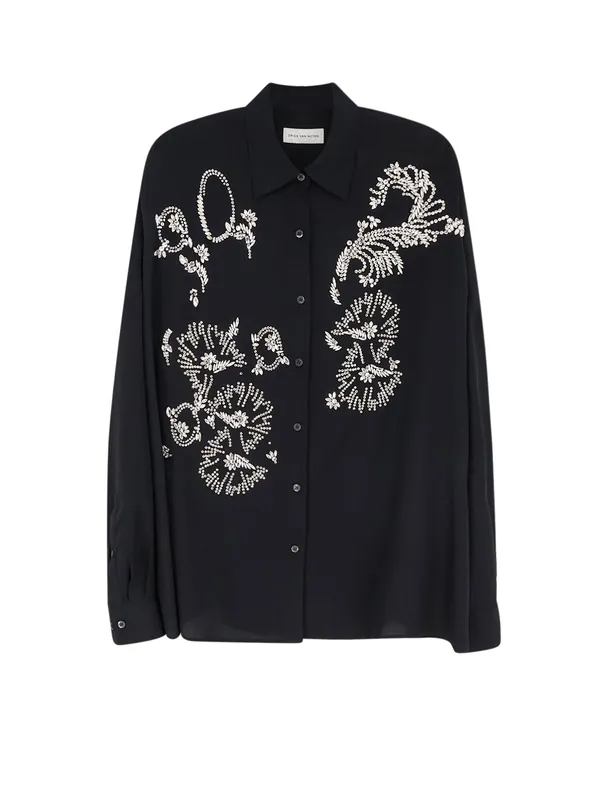 Casia Shirt With Rhinestones - Dries Van Noten