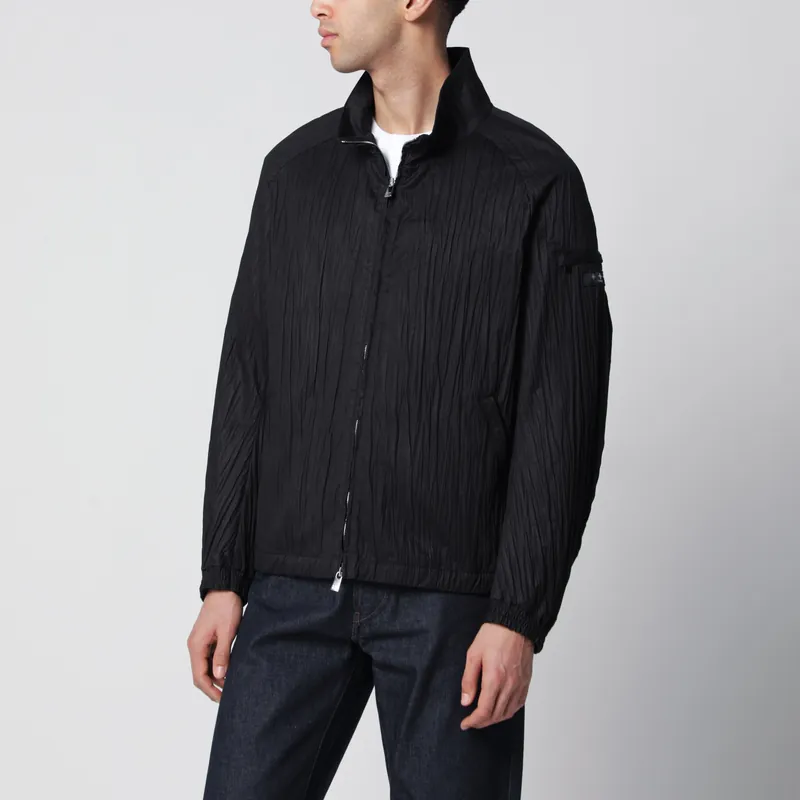 Black Leros Jacket In Cotton Twill - Tatras