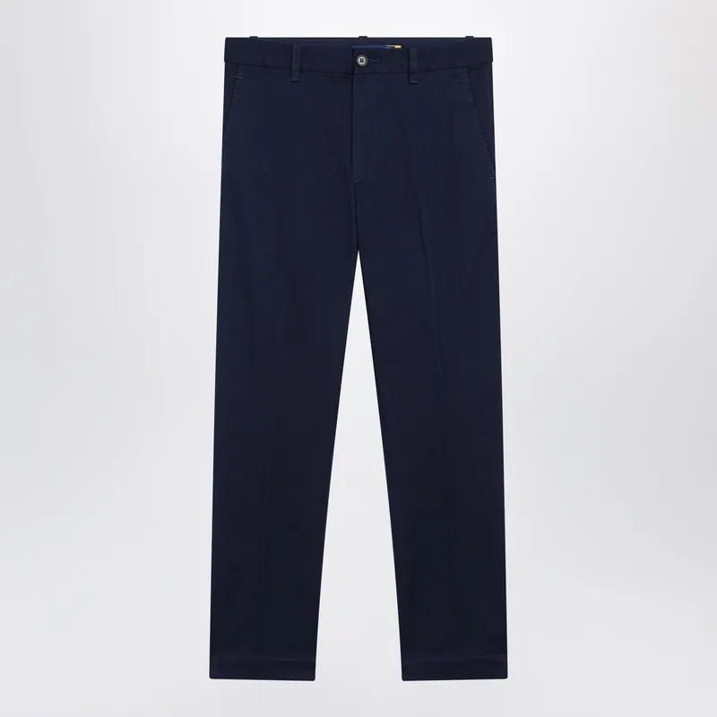 Navy Blue Cotton Trousers - Polo Ralph Lauren