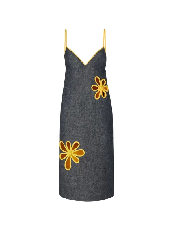 Denim Short Dress - Fendi