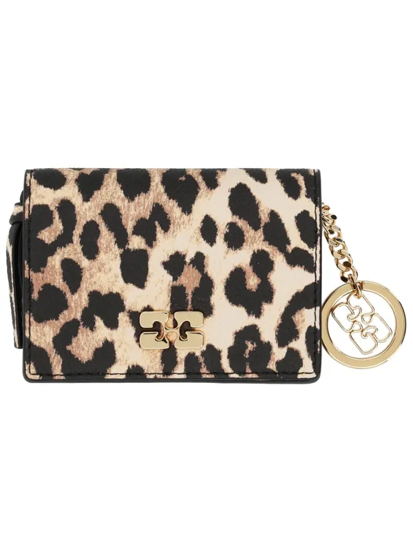 Card Holder With Logo - Ganni