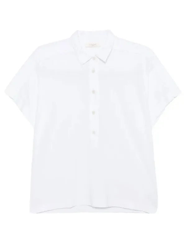 Short-Sleeved Cotton Polo Shirt