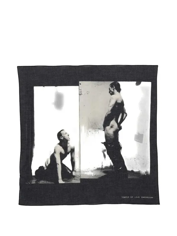 Scarf With Graphic Details - Rick Owens DRKSHDW