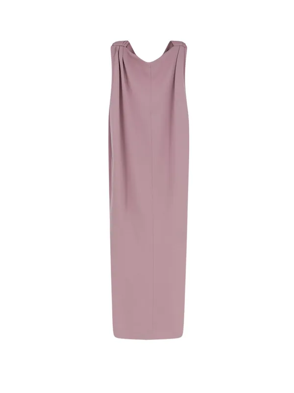 Midi Sack Silk And Wool Dress - Balenciaga