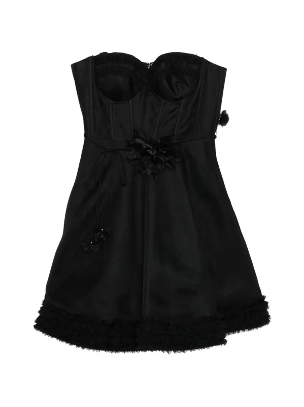 Luna Linen And Silk Mini Dress - Zimmermann