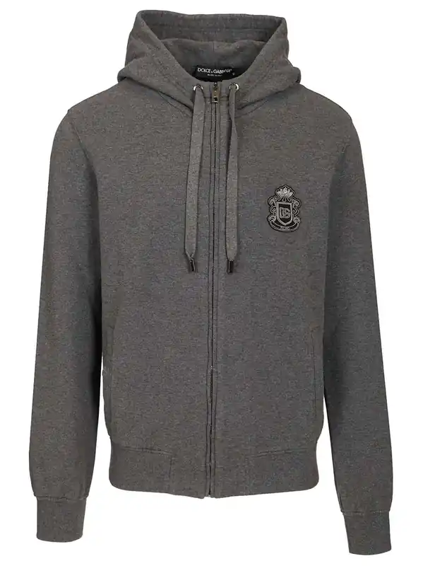 Hooded Sweatshirt Sweatshirts Grey - Dolce & Gabbana