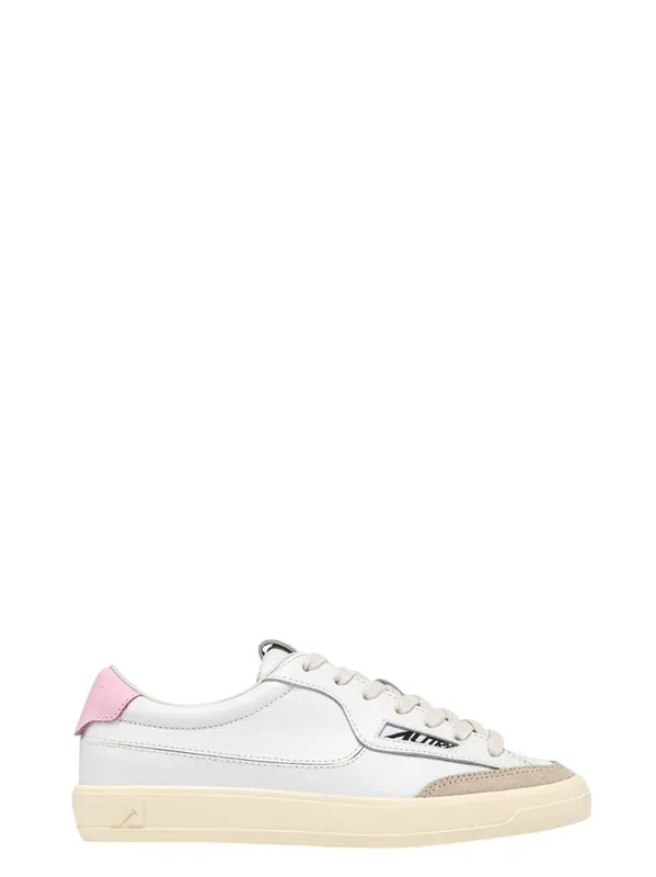 Windscape Low White Leather And Fairy Tale Sneakers - Autry