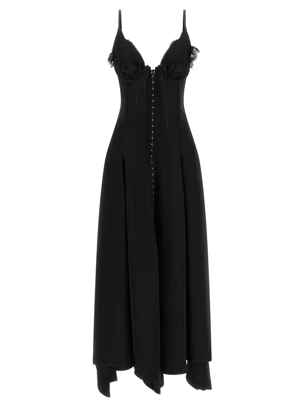 Gancini Dress Dresses Black - Alexander McQueen