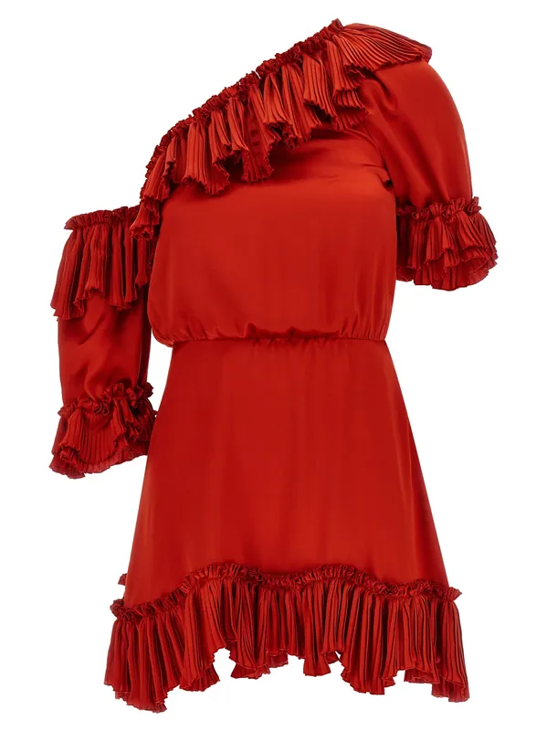 Silk Dress Dresses Red - Saint Laurent