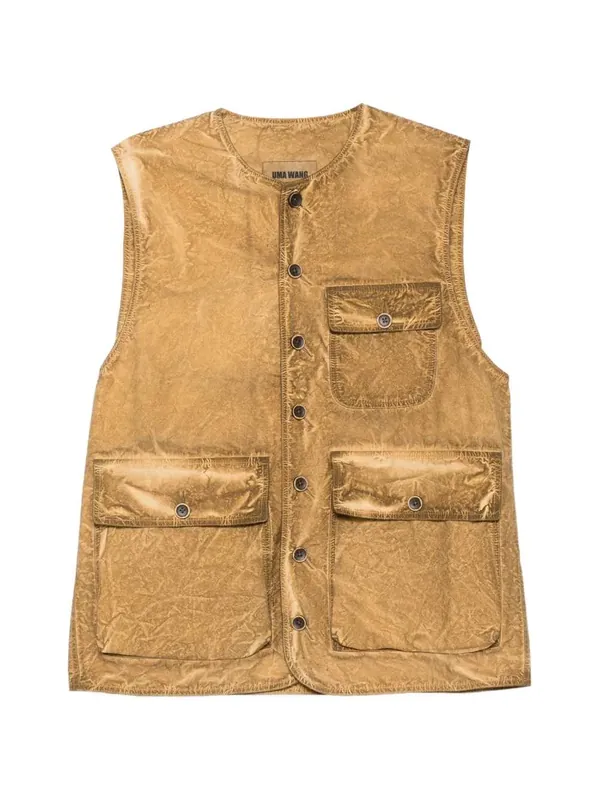 Vest With Flap And Button Pocket - Uma Wang