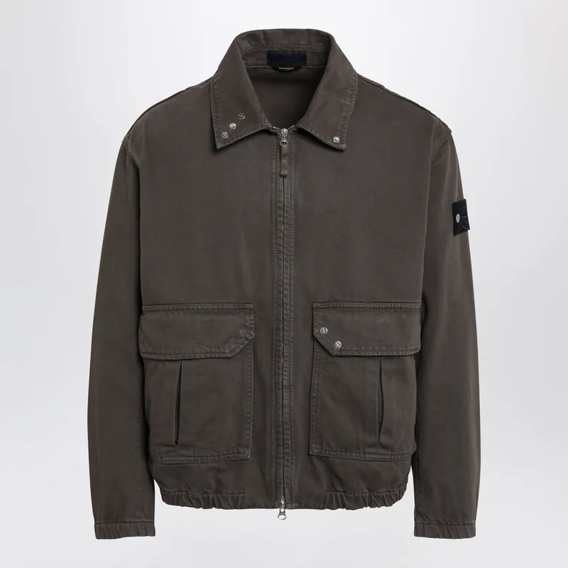 Water-Repellent Denim Coach Jacket