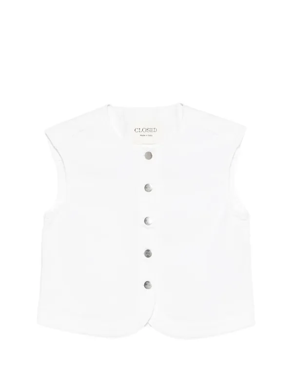 Denim Cotton Vest - CLOSED