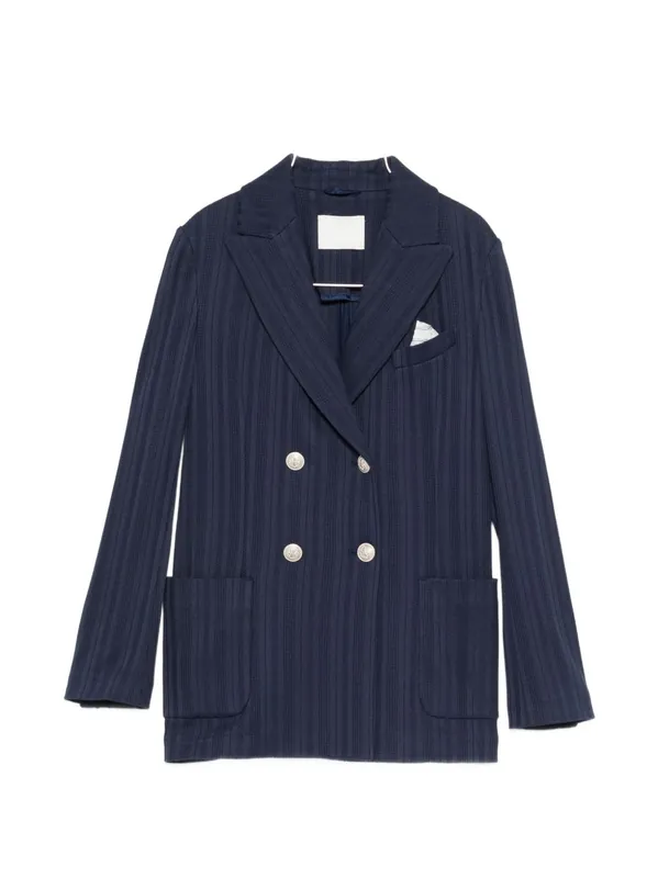Cotton Double-Breasted Jacket