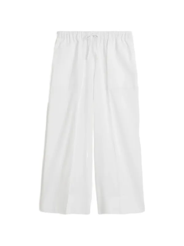 Linen And Cotton Blend Trousers - Toteme