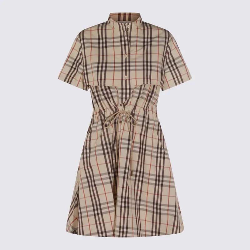 Dresses Almond Beige Ip Check - Burberry