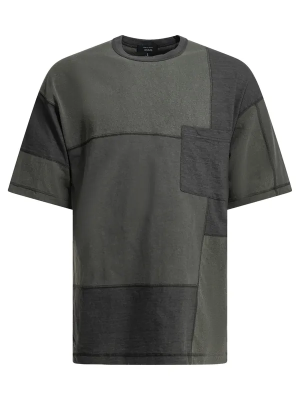 Patchwork Crewneck T-Shirt T-Shirts Black
